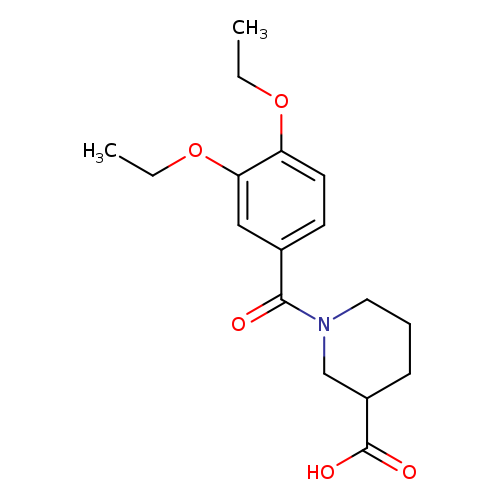 1-(3,4-diethoxybenzoyl)piperidine-3-carboxylic acid