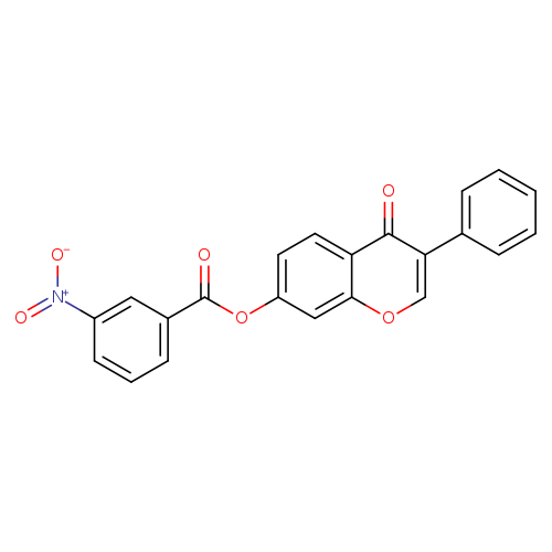 4-oxo-3-phenyl-4H-chromen-7-yl 3-nitrobenzoate