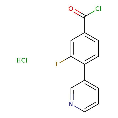 3-fluoro-4-(pyridin-3-yl)benzoyl chloride hydrochloride