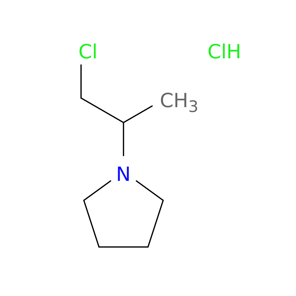1-(2-chloro-1-methylethyl)pyrrolidine hydrochloride