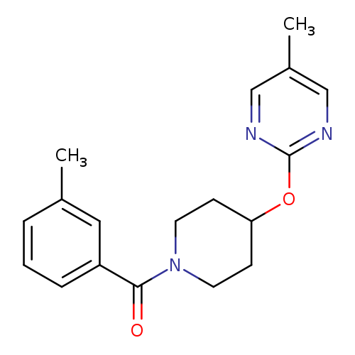 5-methyl-2-{[1-(3-methylbenzoyl)piperidin-4-yl]oxy}pyrimidine