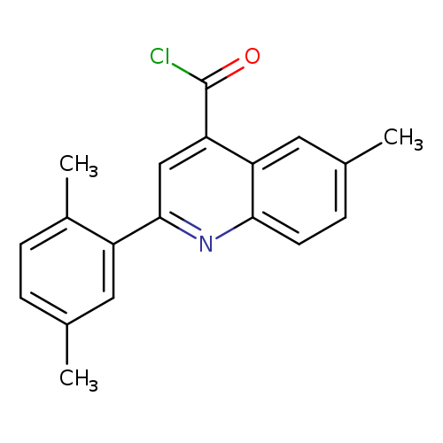 2-(2,5-Dimethylphenyl)-6-methylquinoline-4-carbonyl chloride
