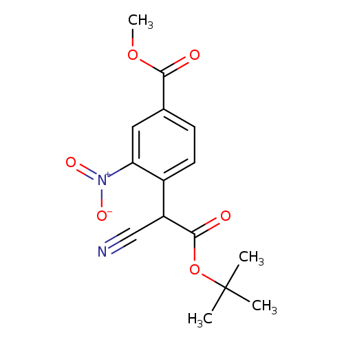 methyl 4-(2-(tert-butoxy)-1-cyano-2-oxoethyl)-3-nitrobenzoate