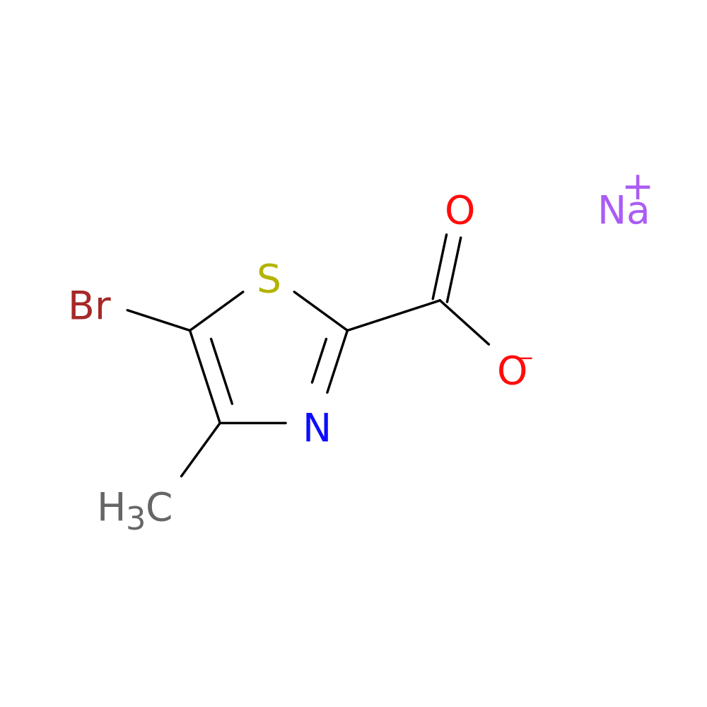 sodium 5-bromo-4-methyl-1,3-thiazole-2-carboxylate