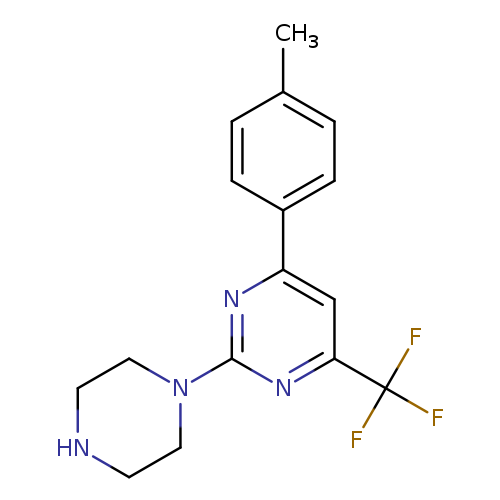 4-(4-methylphenyl)-2-piperazin-1-yl-6-(trifluoromethyl)pyrimidine