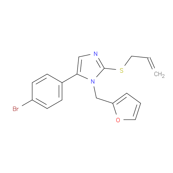 5-(4-bromophenyl)-1-[(furan-2-yl)methyl]-2-(prop-2-en-1-ylsulfanyl)-1H-imidazole