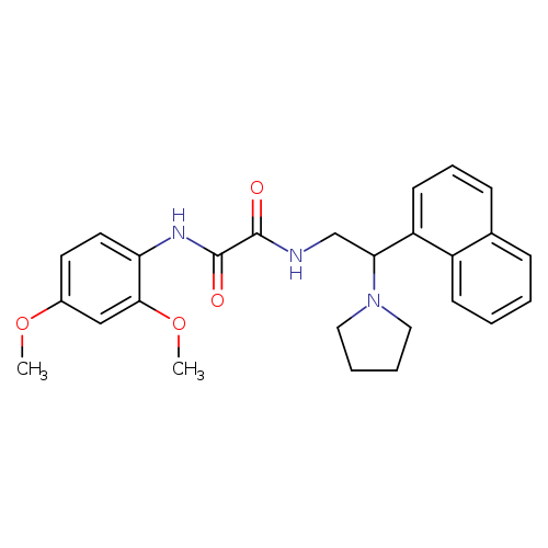 N'-(2,4-dimethoxyphenyl)-N-[2-(naphthalen-1-yl)-2-(pyrrolidin-1-yl)ethyl]ethanediamide
