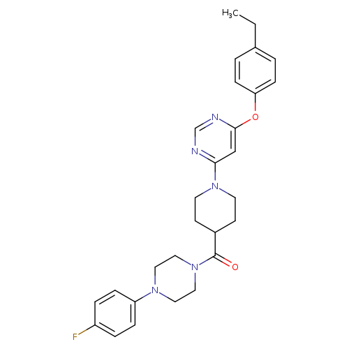4-(4-ethylphenoxy)-6-{4-[4-(4-fluorophenyl)piperazine-1-carbonyl]piperidin-1-yl}pyrimidine