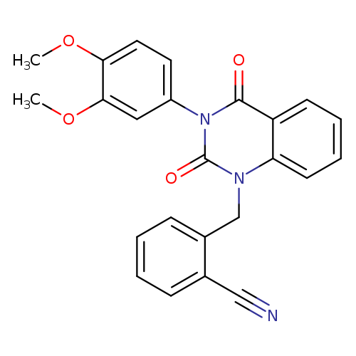 2-{[3-(3,4-dimethoxyphenyl)-2,4-dioxo-1,2,3,4-tetrahydroquinazolin-1-yl]methyl}benzonitrile