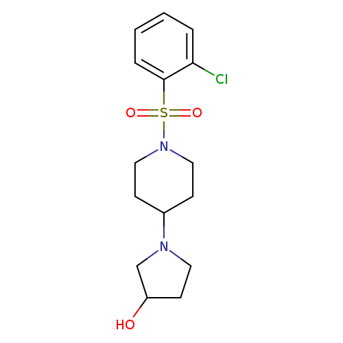 1-[1-(2-chlorobenzenesulfonyl)piperidin-4-yl]pyrrolidin-3-ol