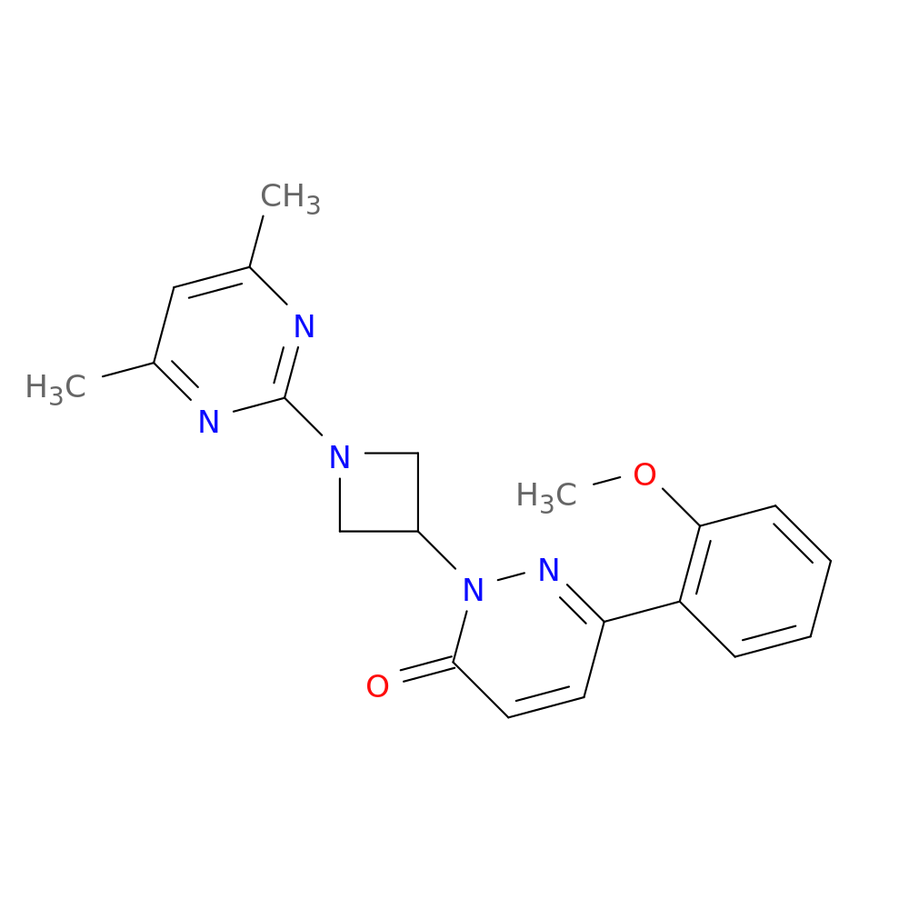 2-[1-(4,6-dimethylpyrimidin-2-yl)azetidin-3-yl]-6-(2-methoxyphenyl)-2,3-dihydropyridazin-3-one