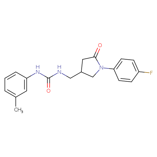 3-{[1-(4-fluorophenyl)-5-oxopyrrolidin-3-yl]methyl}-1-(3-methylphenyl)urea