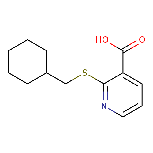 2-[(cyclohexylmethyl)sulfanyl]pyridine-3-carboxylic acid