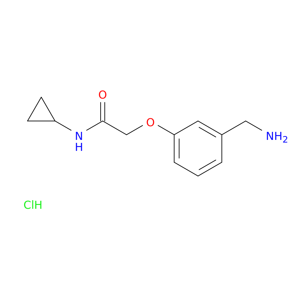2-[3-(aminomethyl)phenoxy]-N-cyclopropylacetamide hydrochloride