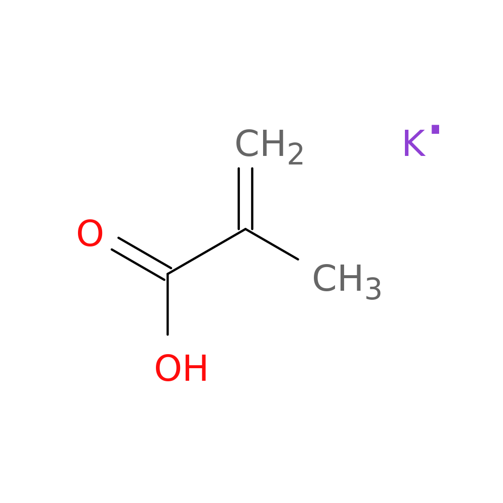 2-Propenoic acid, 2-methyl-, potassium salt (1:1)
