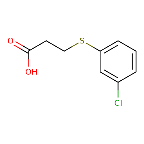 Propanoic acid, 3-[(3-chlorophenyl)thio]-
