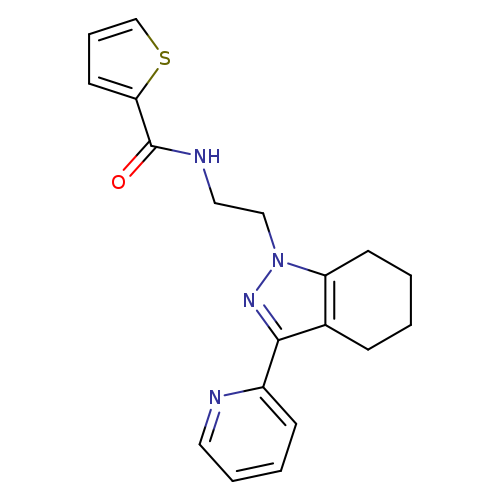 N-{2-[3-(pyridin-2-yl)-4,5,6,7-tetrahydro-1H-indazol-1-yl]ethyl}thiophene-2-carboxamide