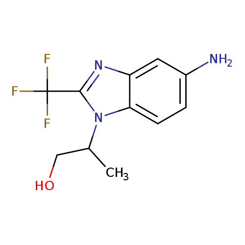 2-[5-amino-2-(trifluoromethyl)-1H-1,3-benzodiazol-1-yl]propan-1-ol