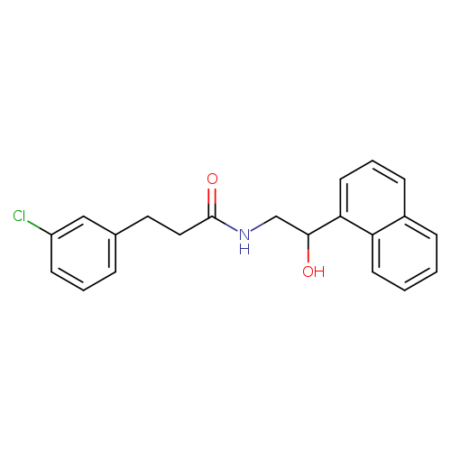3-(3-chlorophenyl)-N-[2-hydroxy-2-(naphthalen-1-yl)ethyl]propanamide