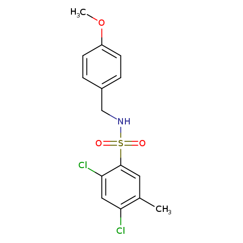 2,4-dichloro-N-[(4-methoxyphenyl)methyl]-5-methylbenzene-1-sulfonamide