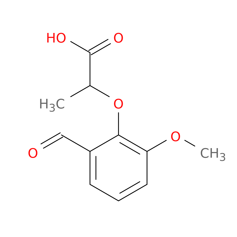 2-(2-Formyl-6-methoxyphenoxy)propanoic acid