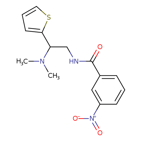 N-[2-(dimethylamino)-2-(thiophen-2-yl)ethyl]-3-nitrobenzamide