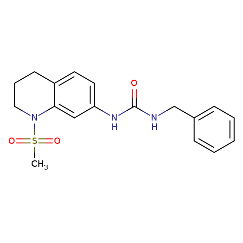 1-benzyl-3-(1-methanesulfonyl-1,2,3,4-tetrahydroquinolin-7-yl)urea