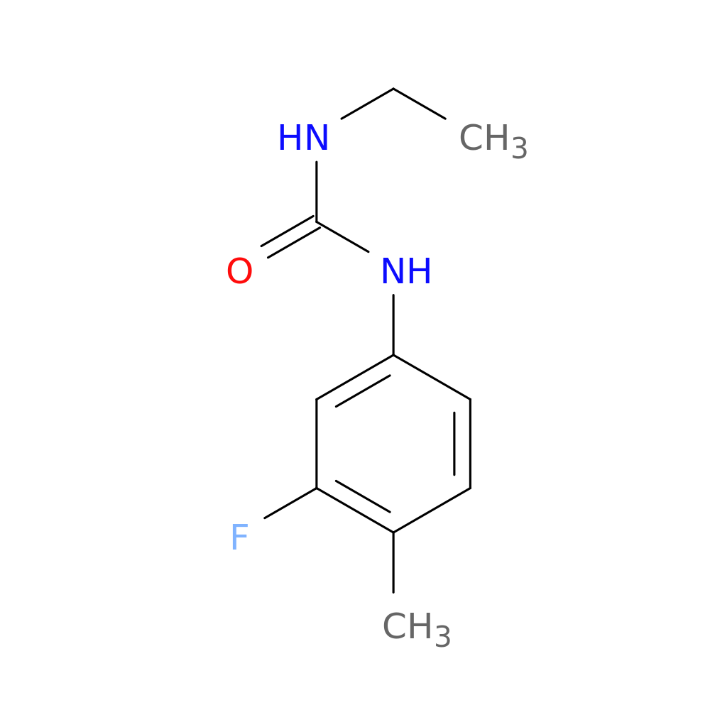 3-ethyl-1-(3-fluoro-4-methylphenyl)urea