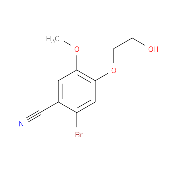 2-Bromo-4-(2-hydroxyethoxy)-5-methoxybenzonitrile