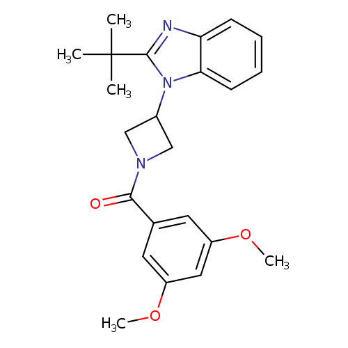 2-tert-butyl-1-[1-(3,5-dimethoxybenzoyl)azetidin-3-yl]-1H-1,3-benzodiazole