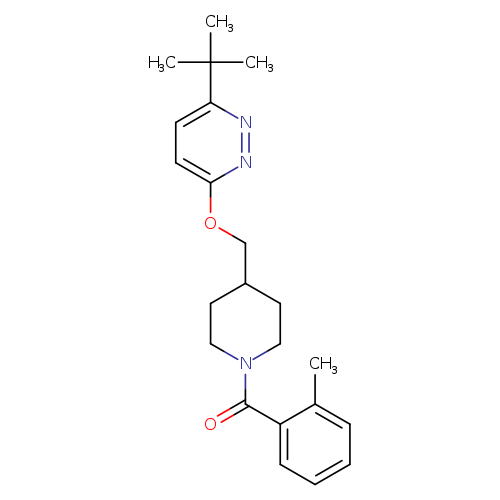 3-tert-butyl-6-{[1-(2-methylbenzoyl)piperidin-4-yl]methoxy}pyridazine