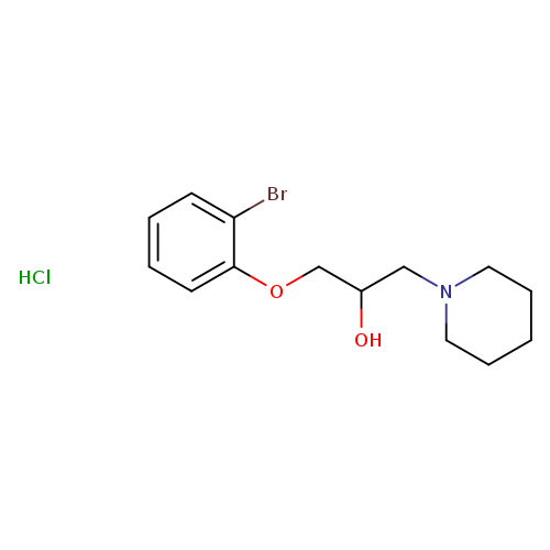 1-(2-bromophenoxy)-3-(piperidin-1-yl)propan-2-ol hydrochloride
