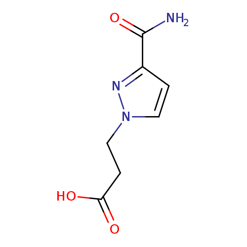 3-(3-Carbamoyl-1H-pyrazol-1-yl)propanoic acid