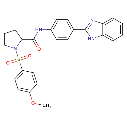 N-[4-(1H-1,3-benzodiazol-2-yl)phenyl]-1-(4-methoxybenzenesulfonyl)pyrrolidine-2-carboxamide