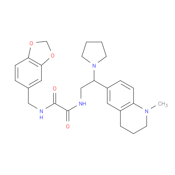 N-[(2H-1,3-benzodioxol-5-yl)methyl]-N'-[2-(1-methyl-1,2,3,4-tetrahydroquinolin-6-yl)-2-(pyrrolidin-1-yl)ethyl]ethanediamide