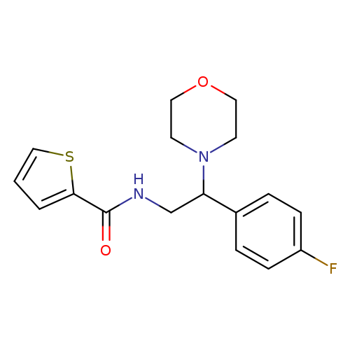N-[2-(4-fluorophenyl)-2-(morpholin-4-yl)ethyl]thiophene-2-carboxamide