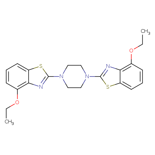 4-ethoxy-2-[4-(4-ethoxy-1,3-benzothiazol-2-yl)piperazin-1-yl]-1,3-benzothiazole
