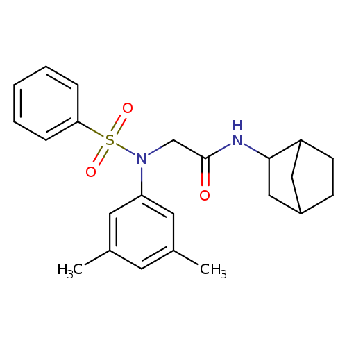 N-bicyclo[2.2.1]hept-2-yl-2-[3,5-dimethyl(phenylsulfonyl)anilino]acetamide