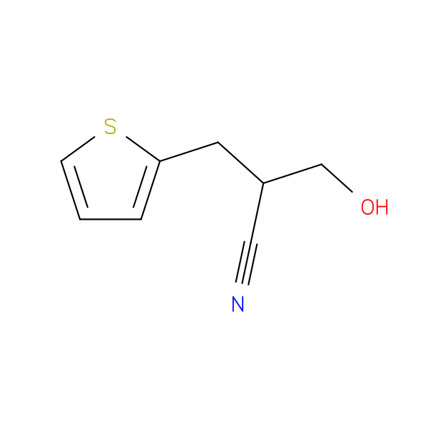 3-hydroxy-2-[(thiophen-2-yl)methyl]propanenitrile