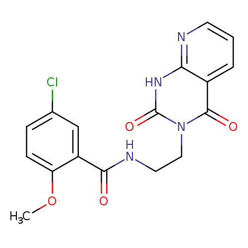 5-chloro-N-(2-{2,4-dioxo-1H,2H,3H,4H-pyrido[2,3-d]pyrimidin-3-yl}ethyl)-2-methoxybenzamide