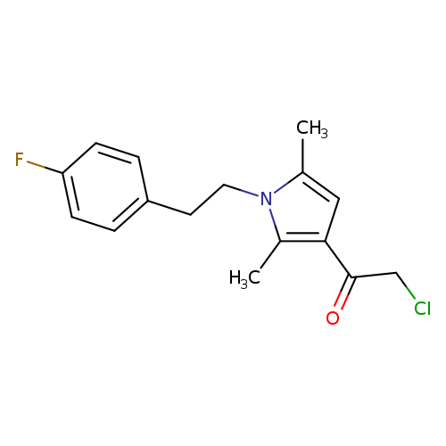 2-chloro-1-{1-[2-(4-fluorophenyl)ethyl]-2,5-dimethyl-1H-pyrrol-3-yl}ethan-1-one
