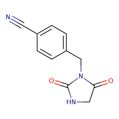 4-[(2,5-dioxoimidazolidin-1-yl)methyl]benzonitrile