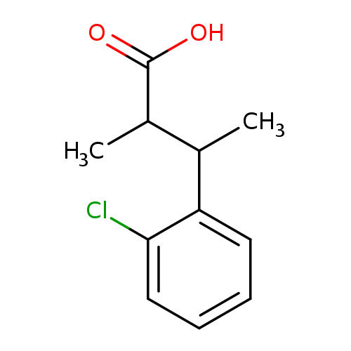 3-(2-Chlorophenyl)-2-methylbutanoic acid