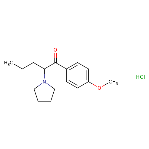 1-(4-methoxyphenyl)-2-(1-pyrrolidinyl)-1-pentanone,monohydrochloride