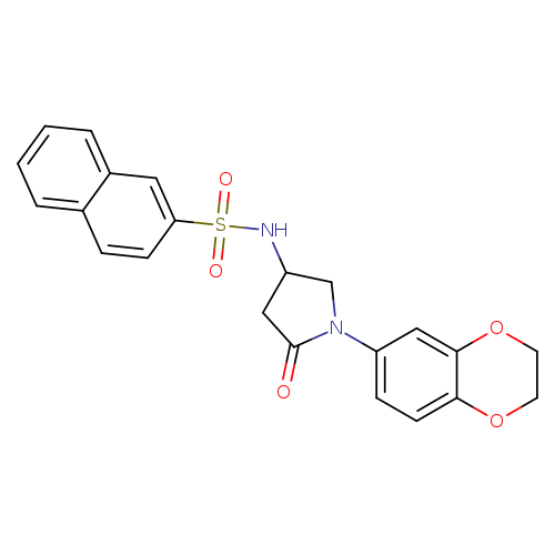 N-[1-(2,3-dihydro-1,4-benzodioxin-6-yl)-5-oxopyrrolidin-3-yl]naphthalene-2-sulfonamide