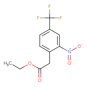 Ethyl 2-(2-nitro-4-(trifluoromethyl)phenyl)acetate