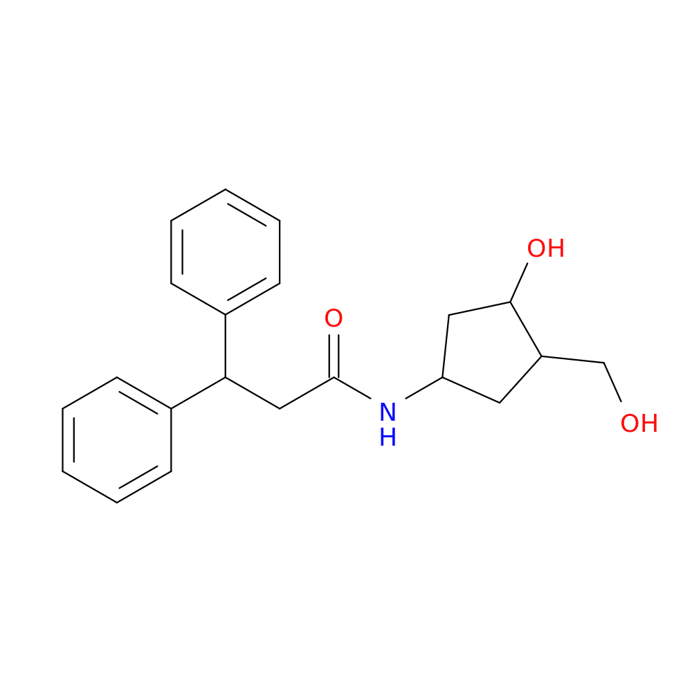 N-[3-hydroxy-4-(hydroxymethyl)cyclopentyl]-3,3-diphenylpropanamide