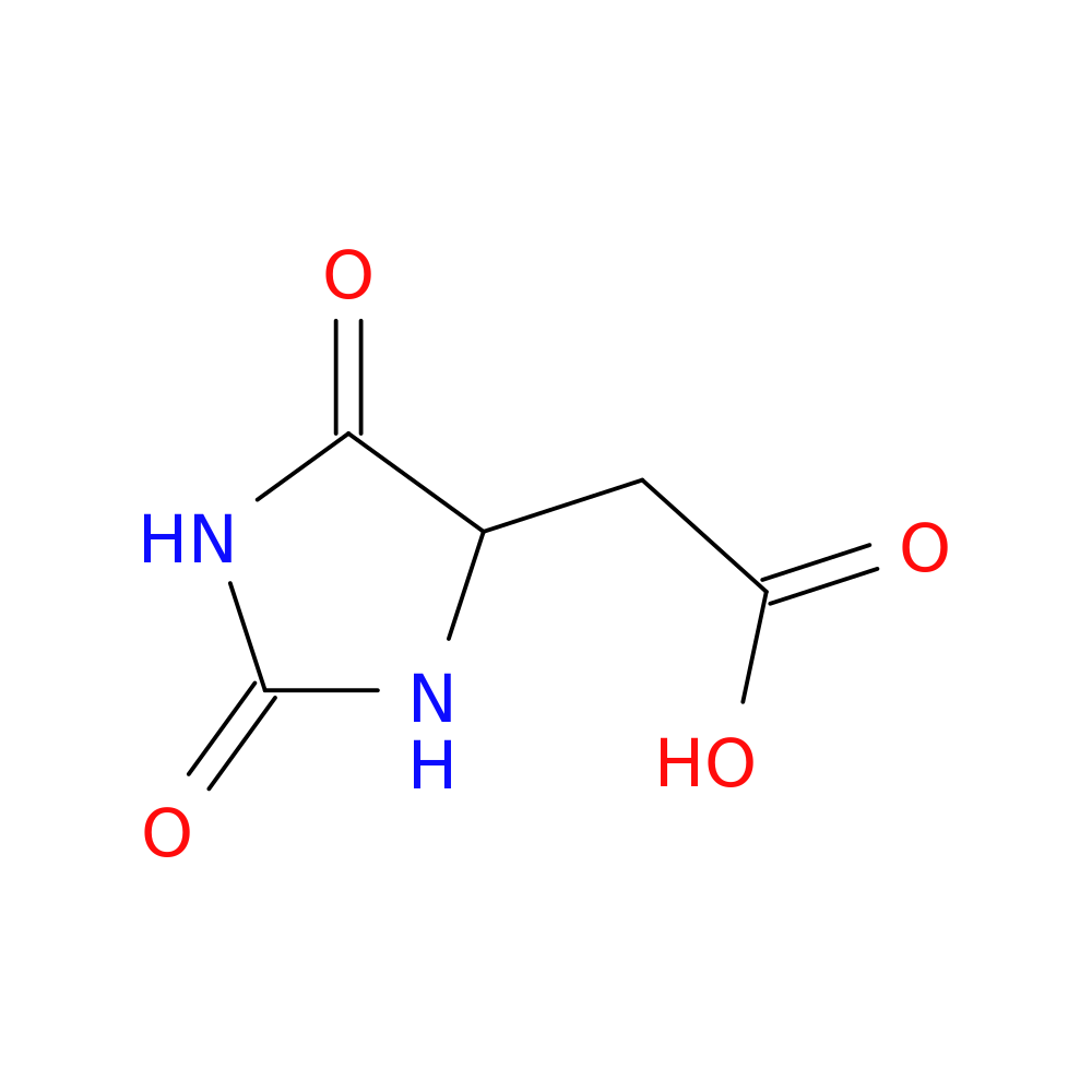 2-(2,5-Dioxoimidazolidin-4-yl)acetic acid