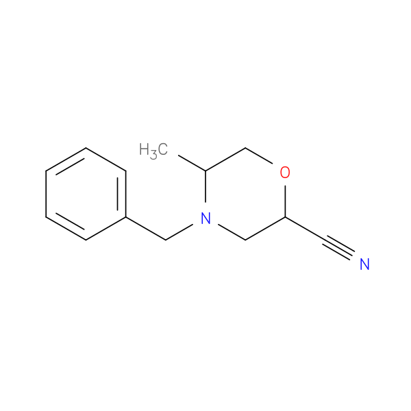4-benzyl-5-methylmorpholine-2-carbonitrile