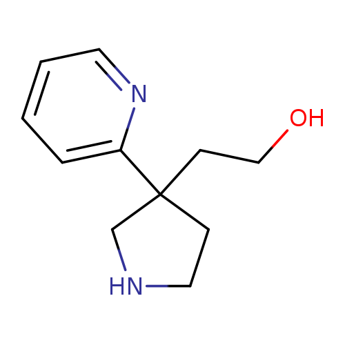 2-(3-(Pyridin-2-yl)pyrrolidin-3-yl)ethan-1-ol